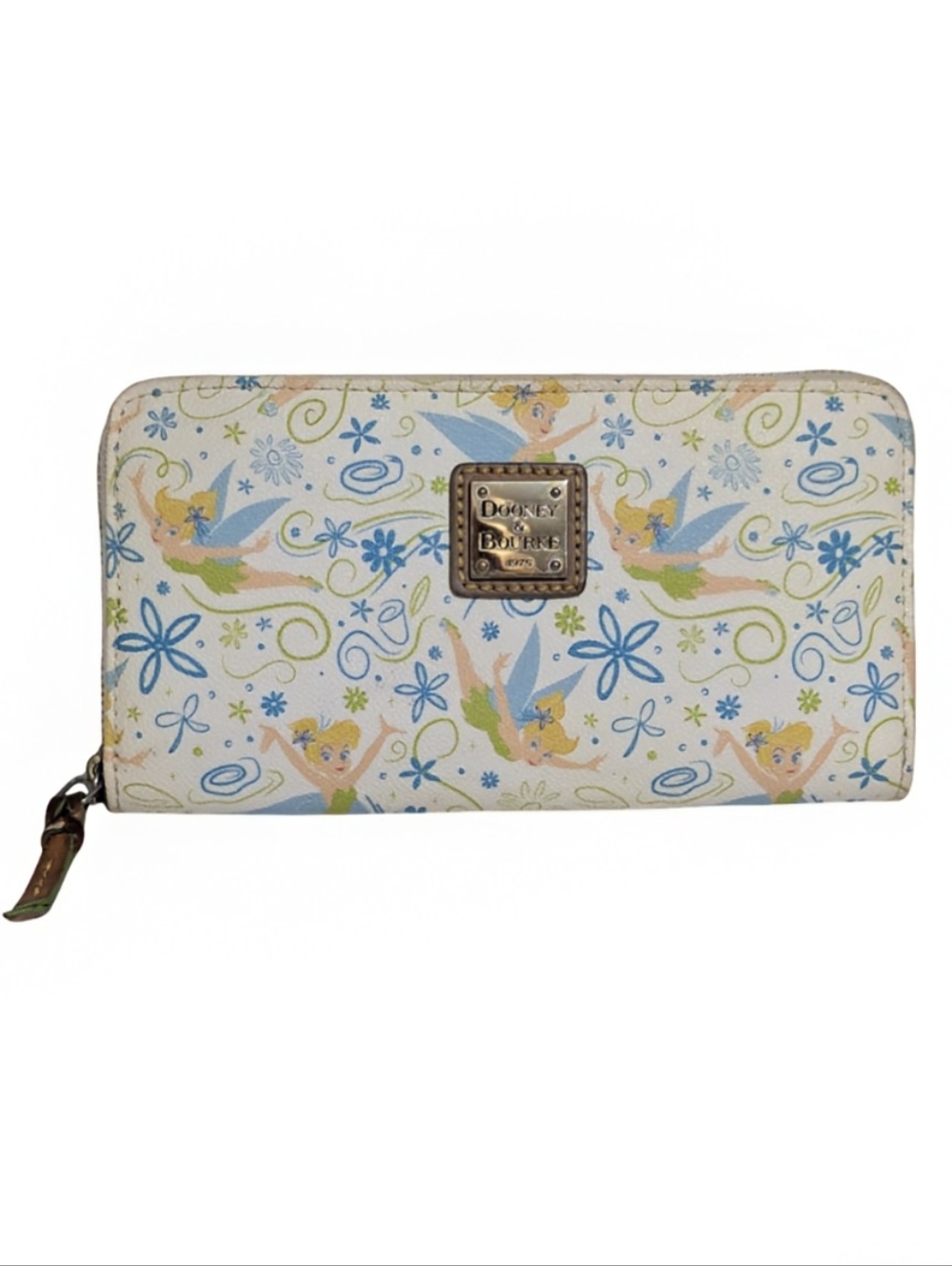 Dooney & Bourke LeatherTinker Bell Print Zip Around Wallet Collectors 2017